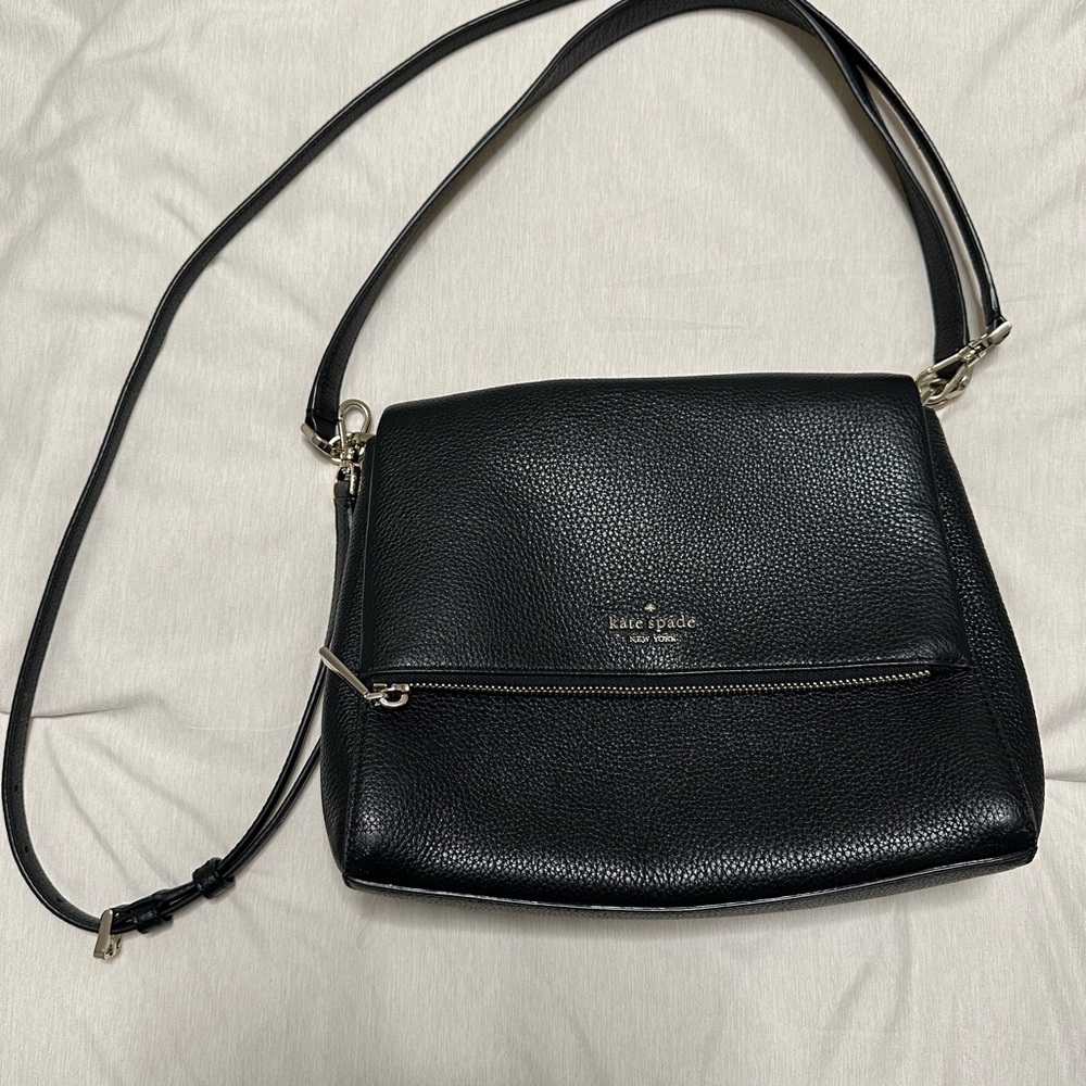 Kate Spade Black Leather Shoulder Bag